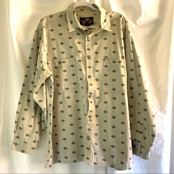 Harley-Davidson Other - Harley Davidson emblem button up shirt Size XL